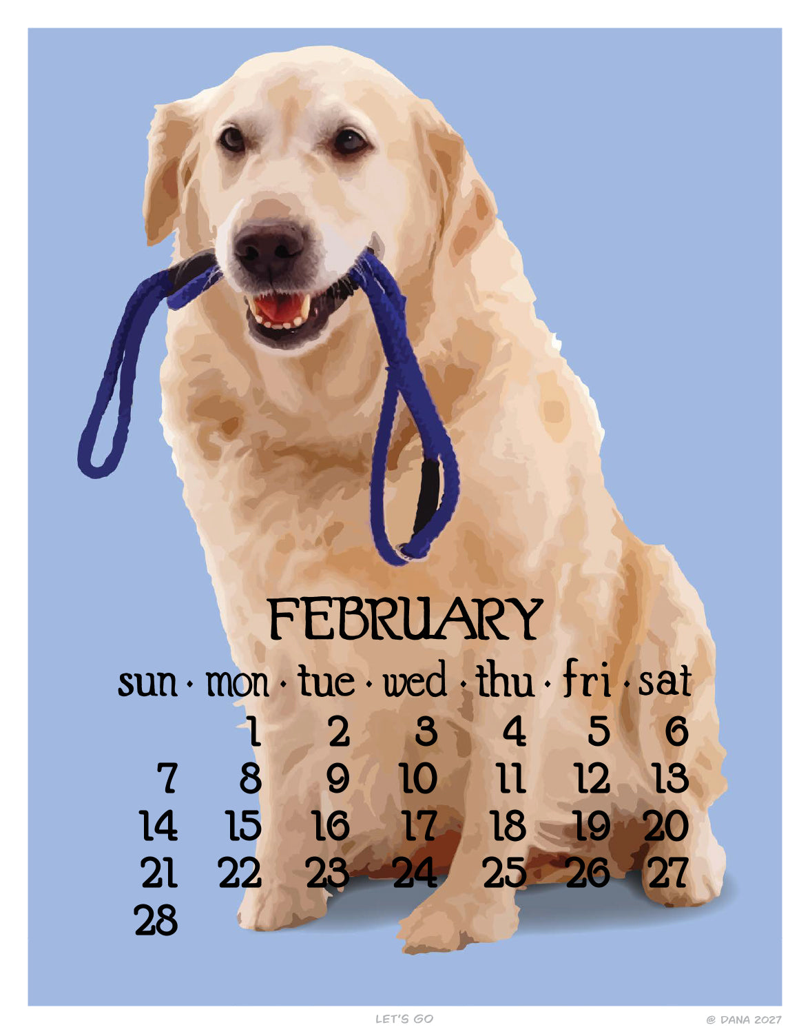 2027 5x7 Flip Calendar