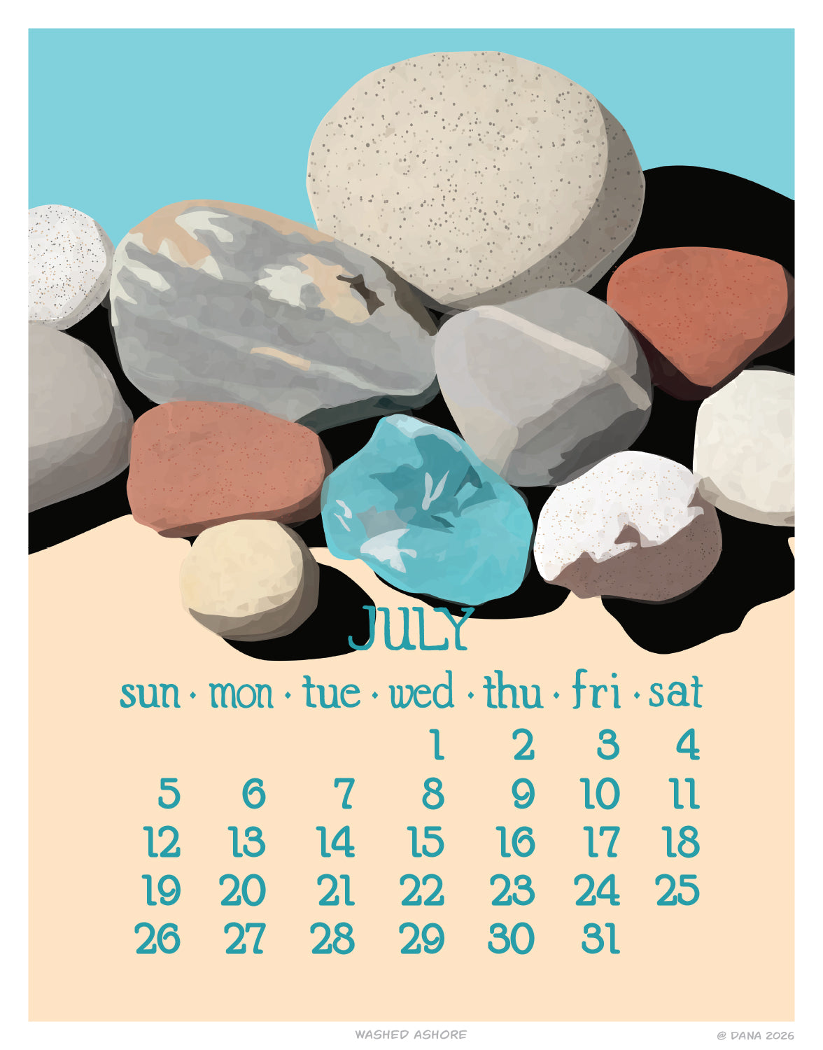 2026 11x14 Wall Calendar