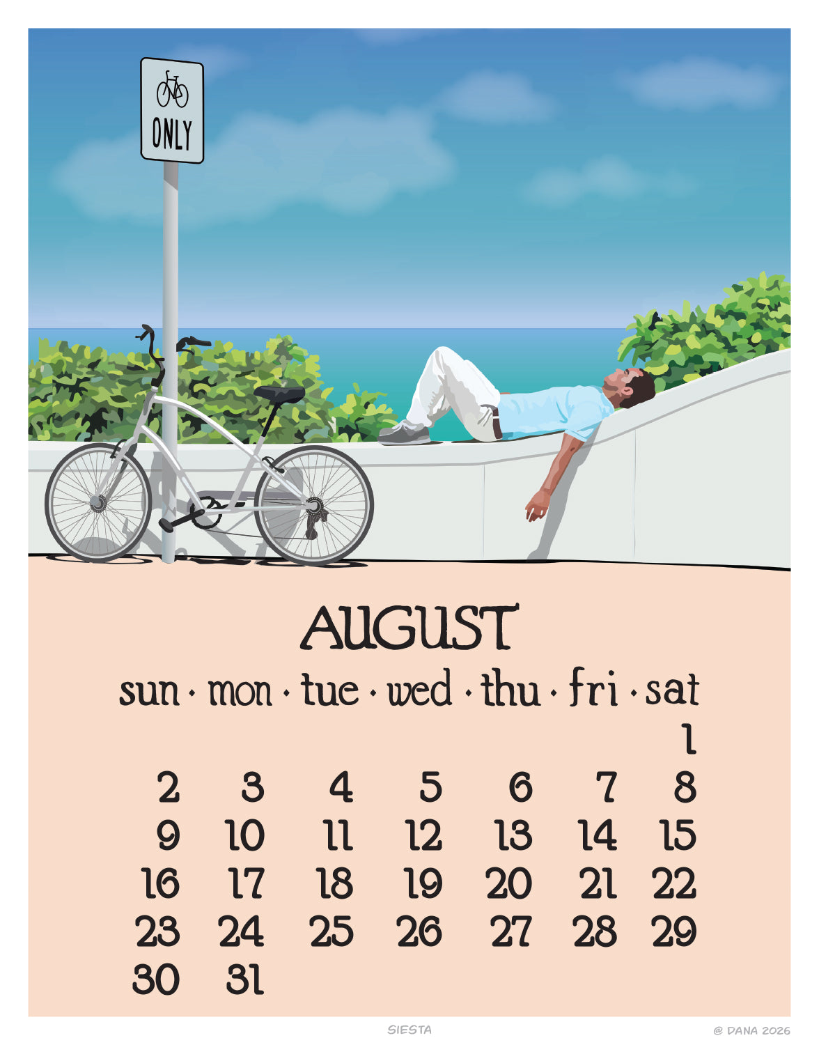 2026 5x7 Desk Calendar