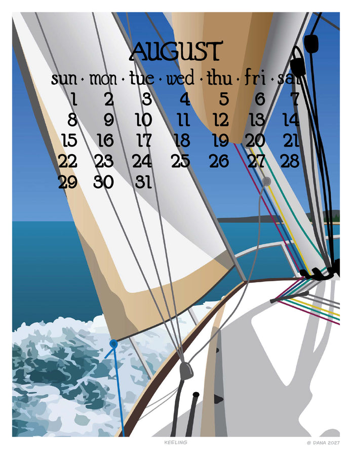 2027 5x7 Flip Calendar