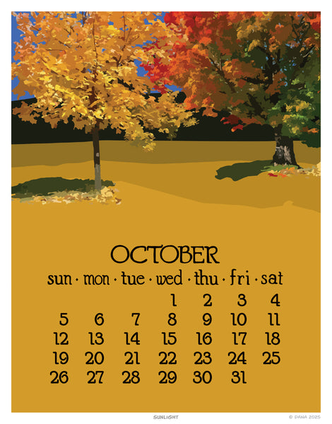 2025 Desk Calendar