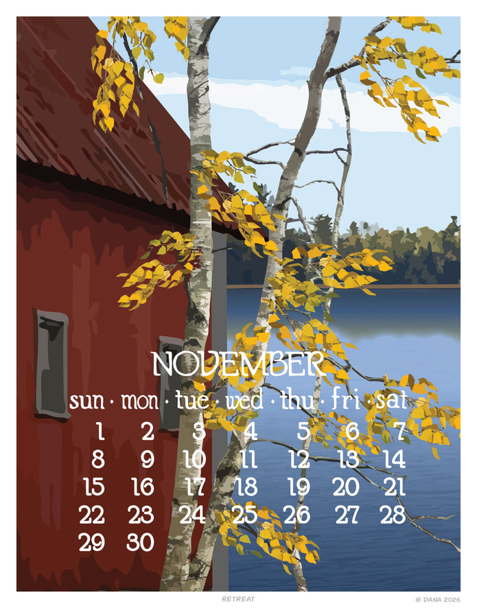 2026 11x14 Wall Calendar