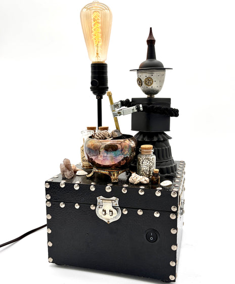Motorized Witch Lamp Sculpture