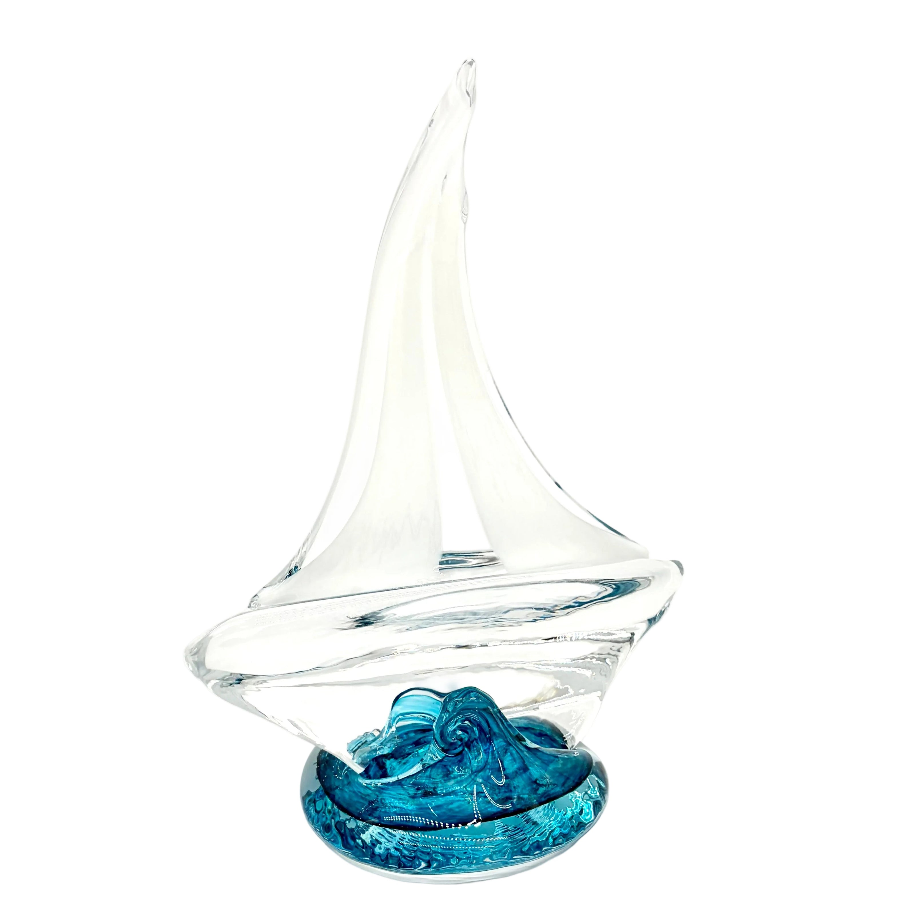 Large Glass Sailboat