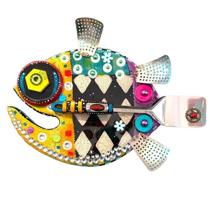 Round Fish Wall Sculpture
