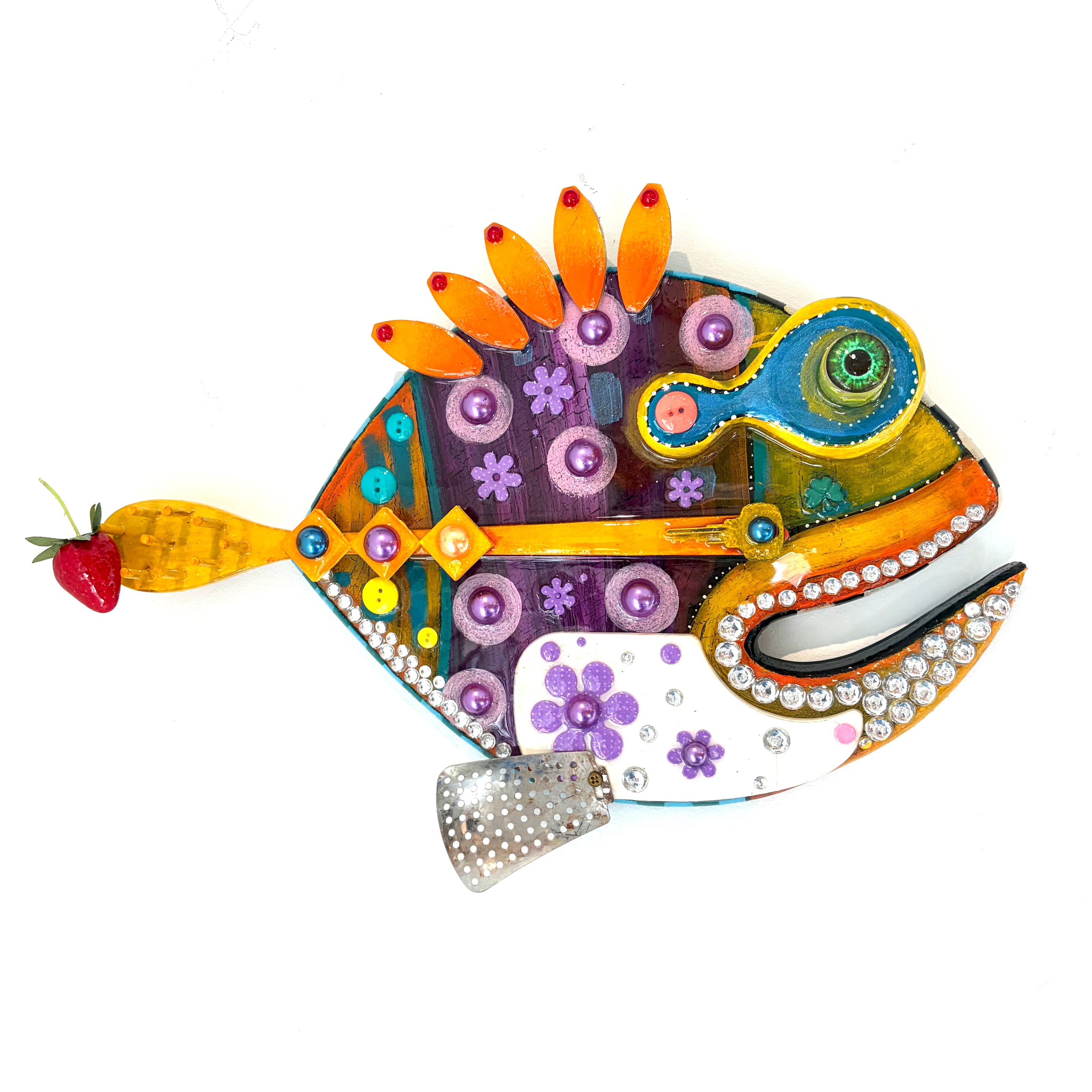 Round Fish Wall Sculpture