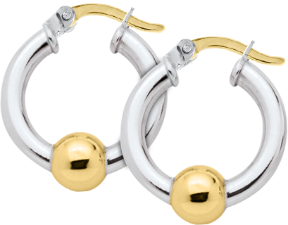 Mixed Metal Classic Hoop