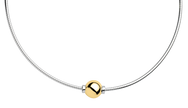Classic Mixed Metal Omega Necklace
