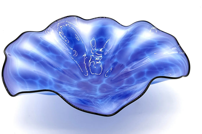 Macomber Glass Blue Bowl