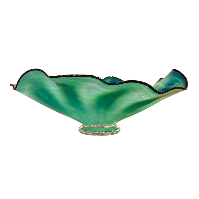 Macomber Glass Green Bowl