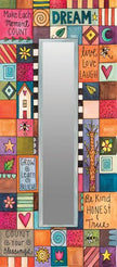 Playful Patchwork Mirror