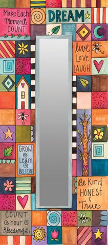 Playful Patchwork Mirror