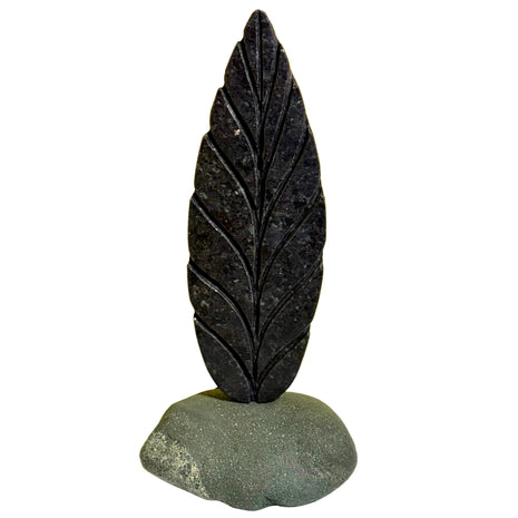 Stone Leaf Sculpture