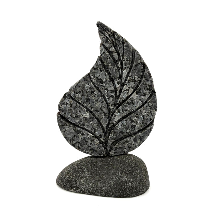 Stone Leaf Sculpture