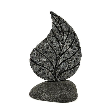 Stone Leaf Sculpture