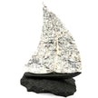 Stone Sailboat Sculpture