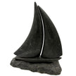 Stone Sailboat Sculpture