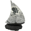 Stone Sailboat Sculpture