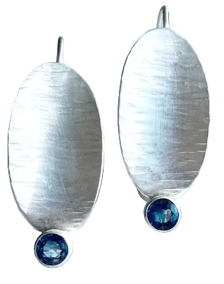 Ovals and Sapphires Earrings