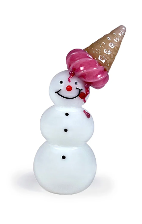 Strawberry Cone Snowman