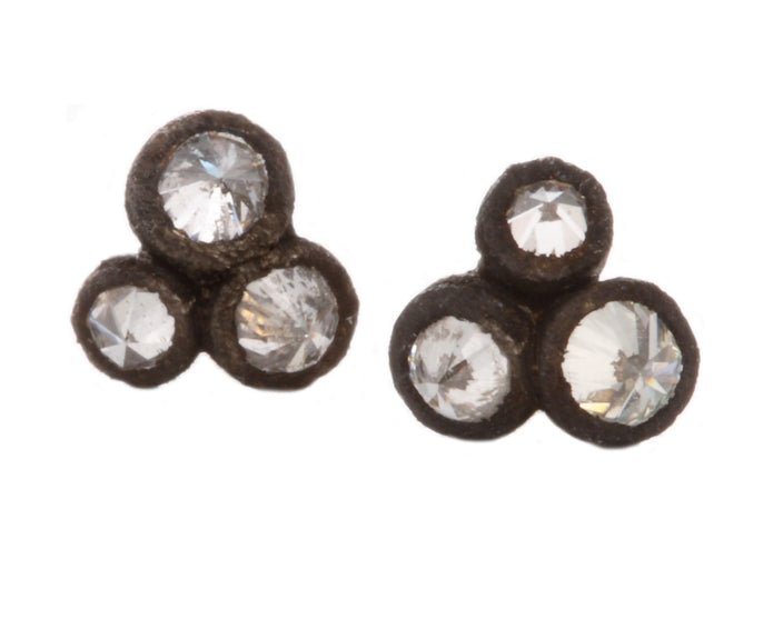Three Inverted Diamond Studs