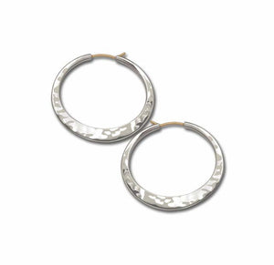 Hand Hammered Hoops