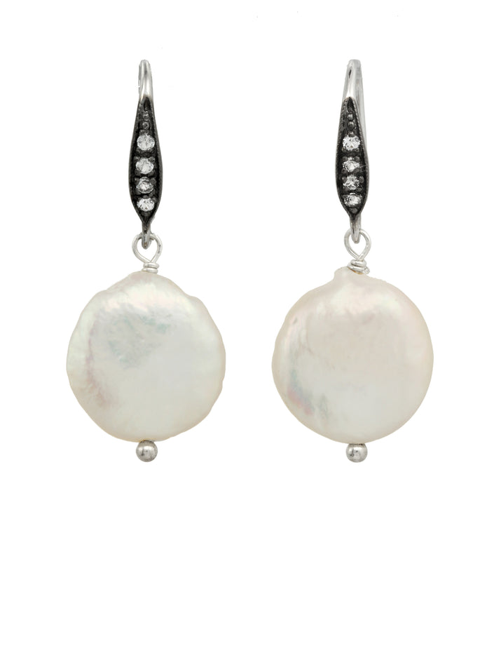 Coin Pearl Earrings