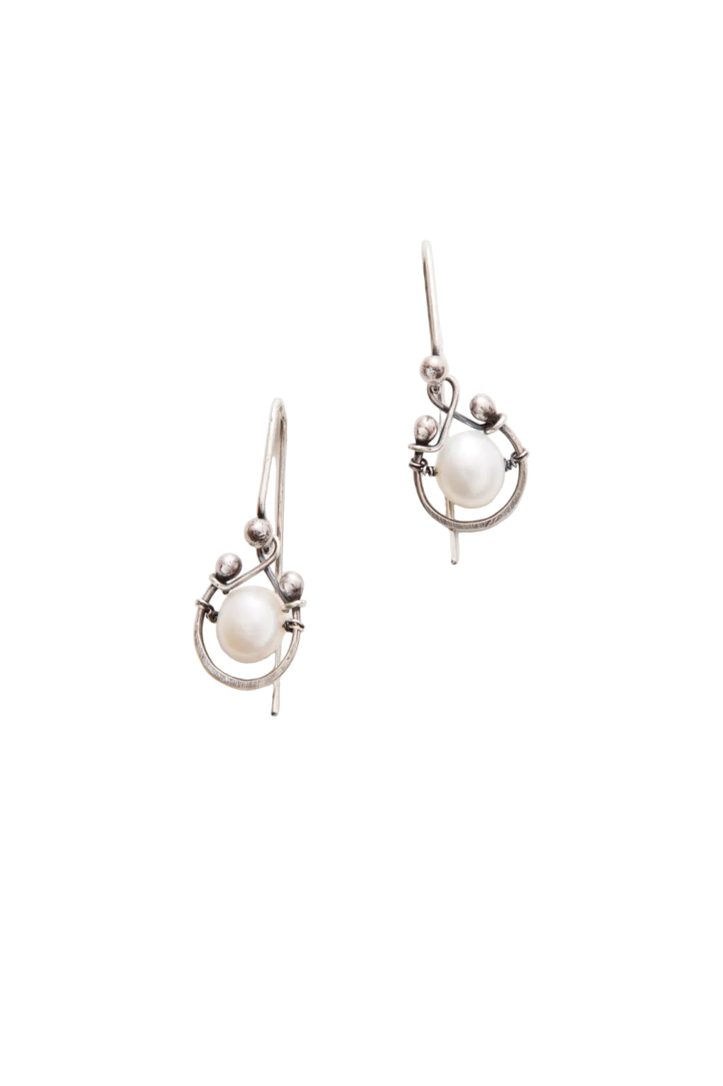 Horseshoe Earrings with Gemstone