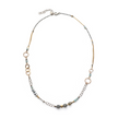 Sterling Silver and 14K Gold Filled Necklace with Labradorite and Amazonite