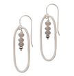 Open Oval Earrings with Labradorite