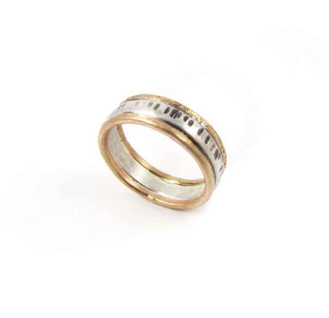 Textured Mixed Metal Band