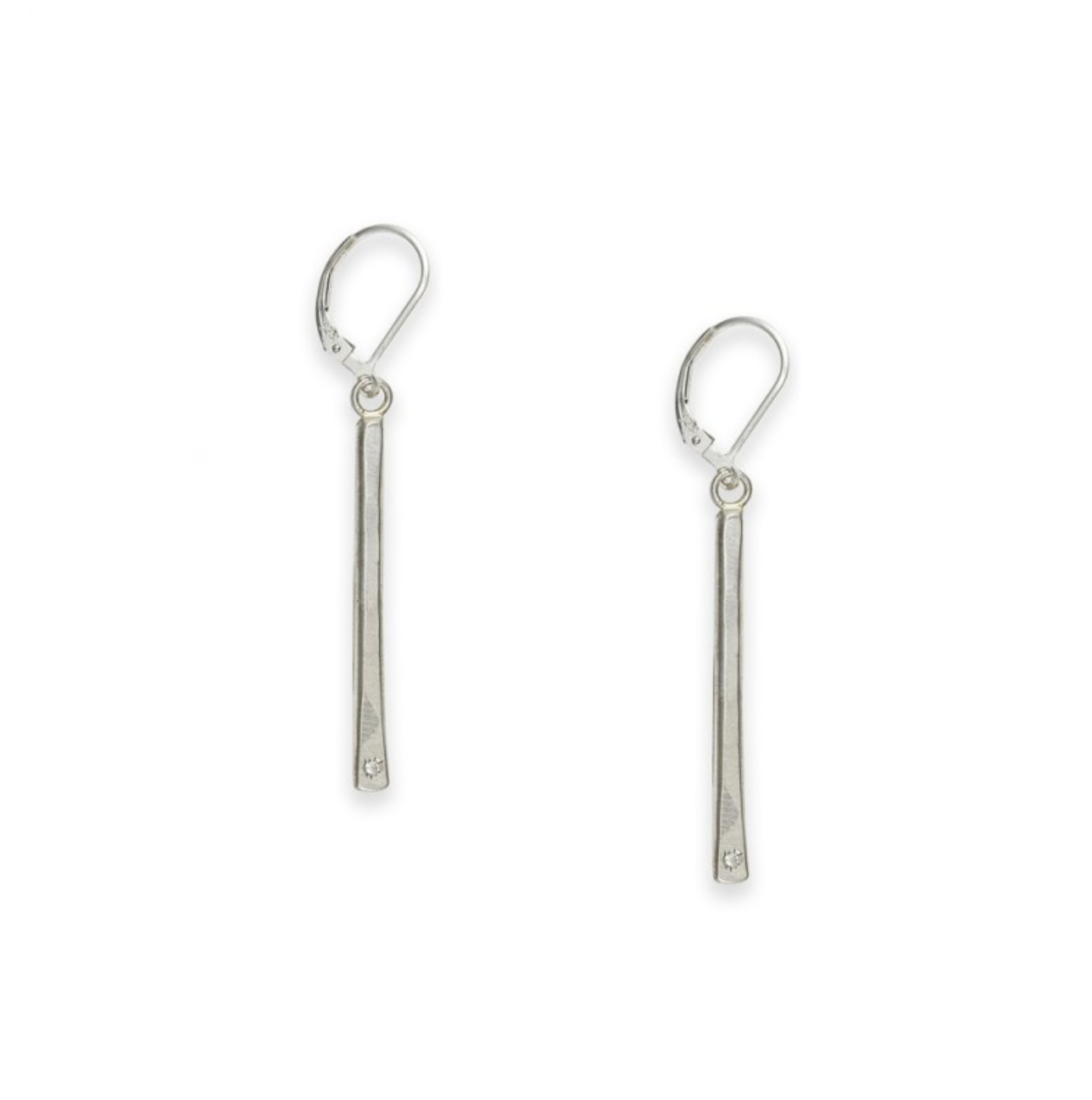 Hammered Linear Earrings