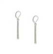 Hammered Linear Earrings