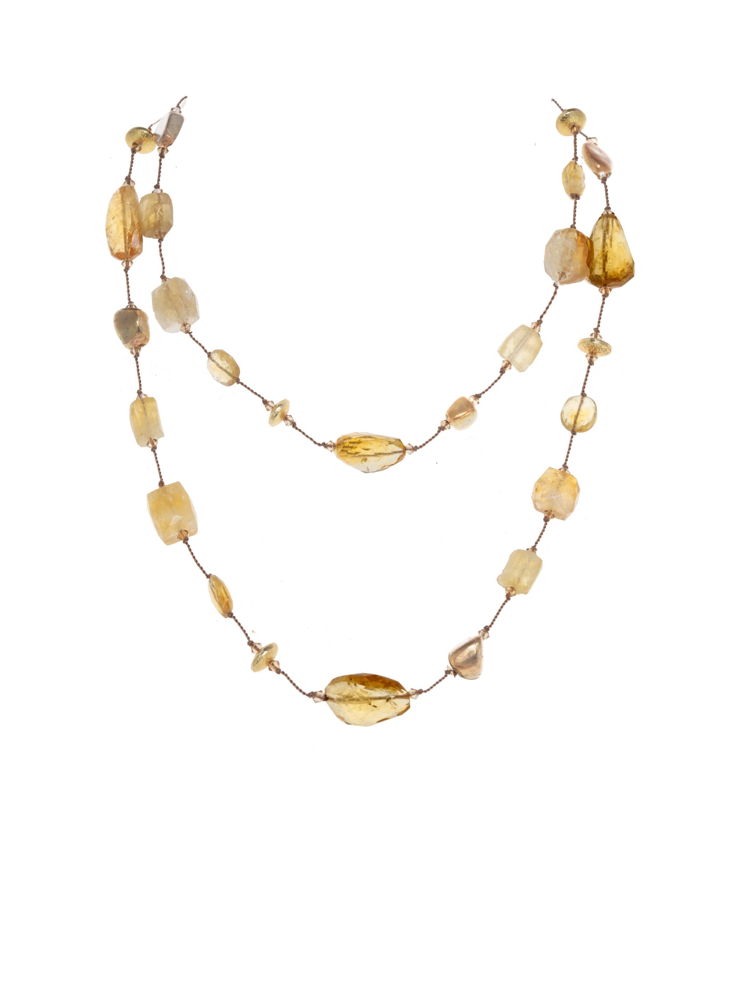 Long Citrine Necklace