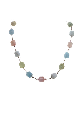 Multi-Colored Aquamarine Necklace