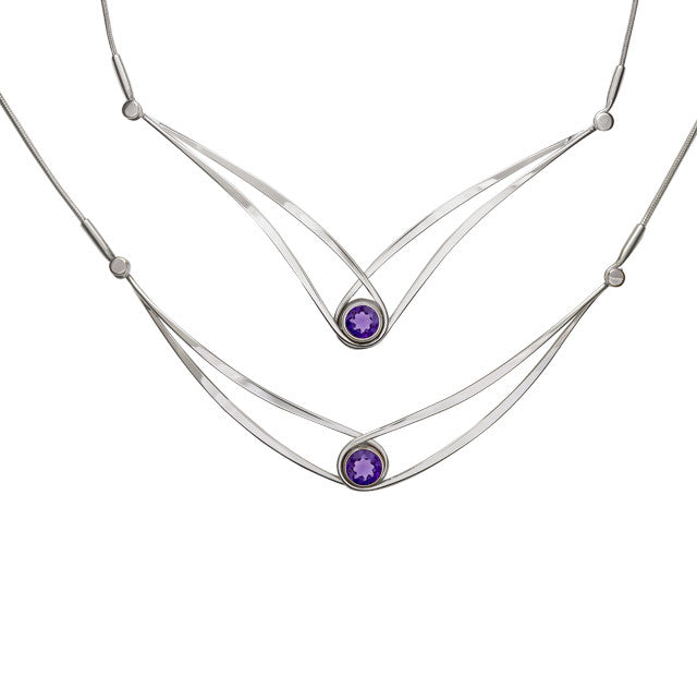 Gemstone Swing Necklace