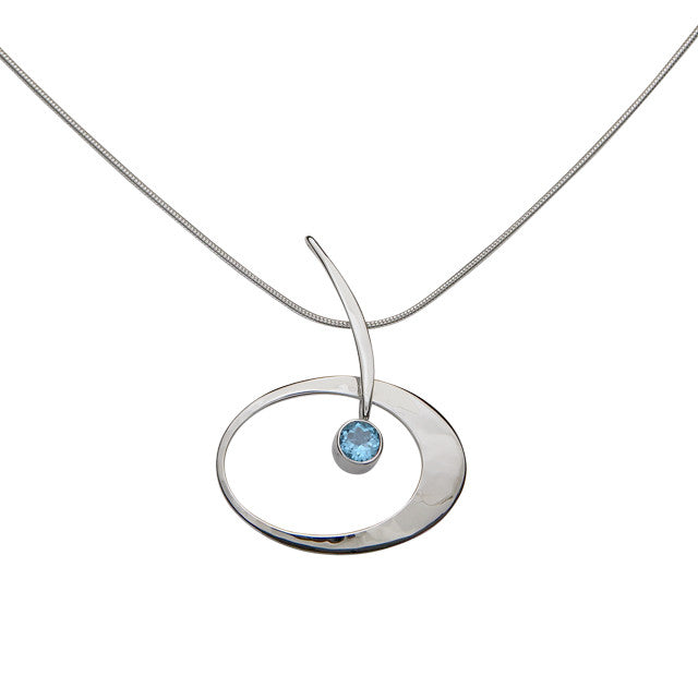 Elliptical Gemstone Elegance Necklace